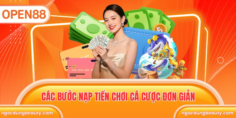 Các bước nạp tiền chơi cá cược đơn giản