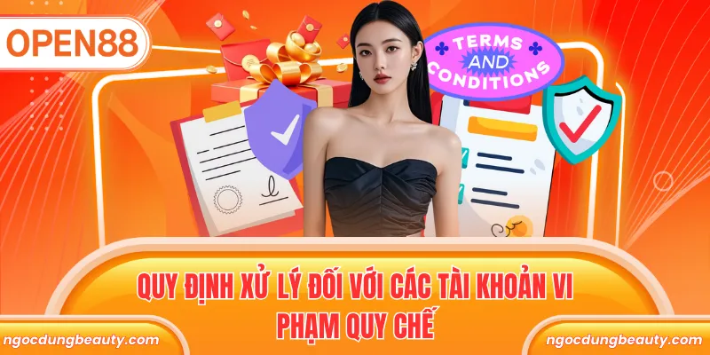 Quy định xử lý đối với các tài khoản vi phạm quy chế